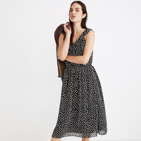 Sold Madewell Ruffleneck Smocked Dress 